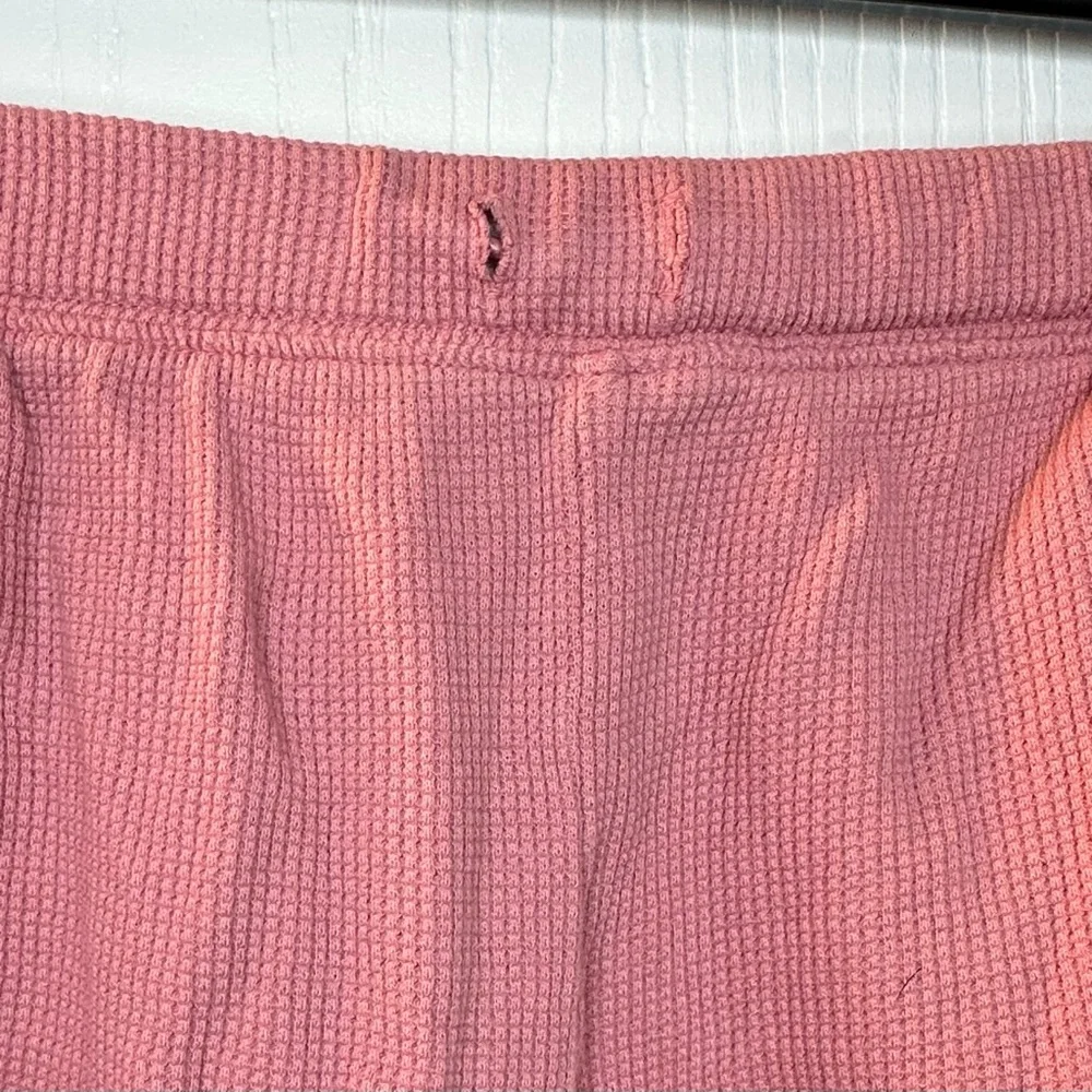 Old‎ Navy pink casual soft shorts girls 14/16 waffle knit pockets no drawstring